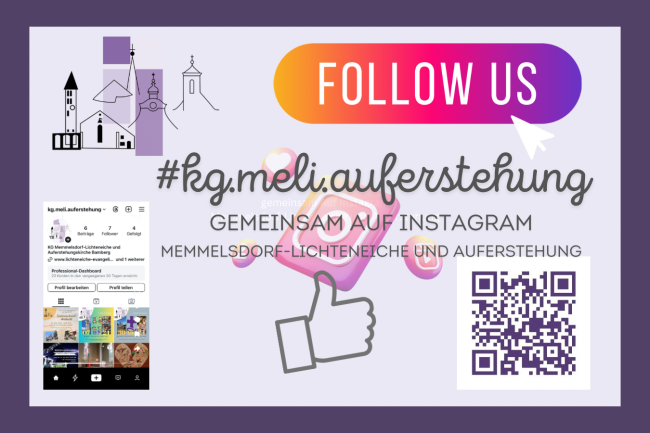 Plakat zur Bewerbung des gemeinsamen Instagramaccounts